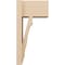 Ekena Millwork 8-in W x 12-in D x 24-in H Balboa Block Rough Cedar Woodgrain TimberThane Outlooker, Primed Tan OUTUR080X12X24BOA44RCPR - alternate 2